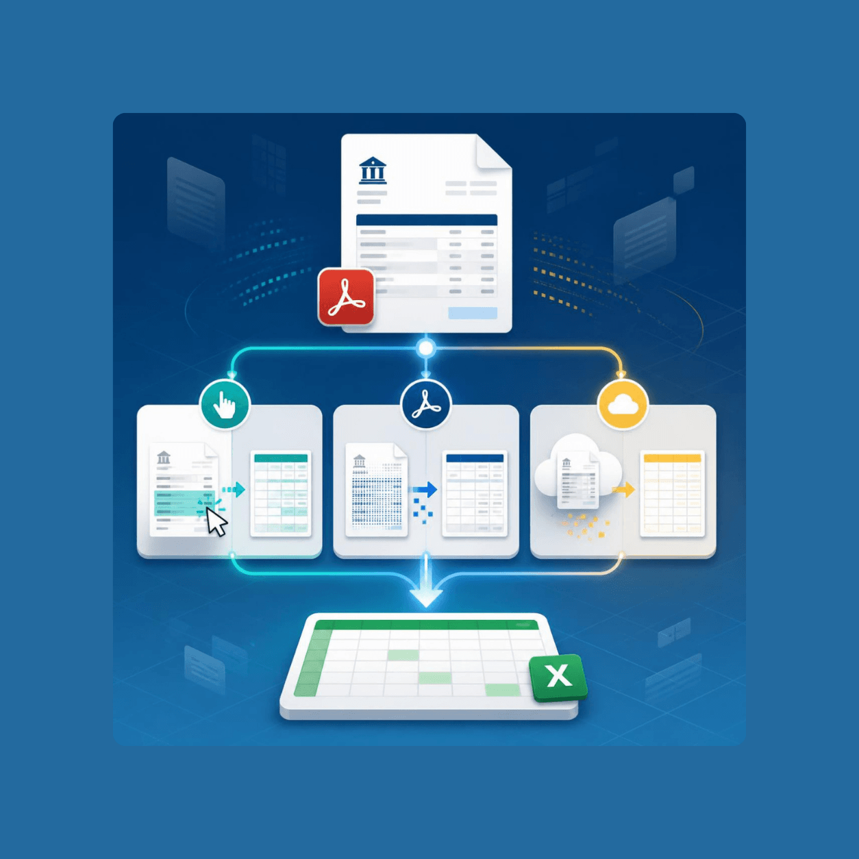 How to Convert a Bank Statement PDF to Excel: Three Methods Compared