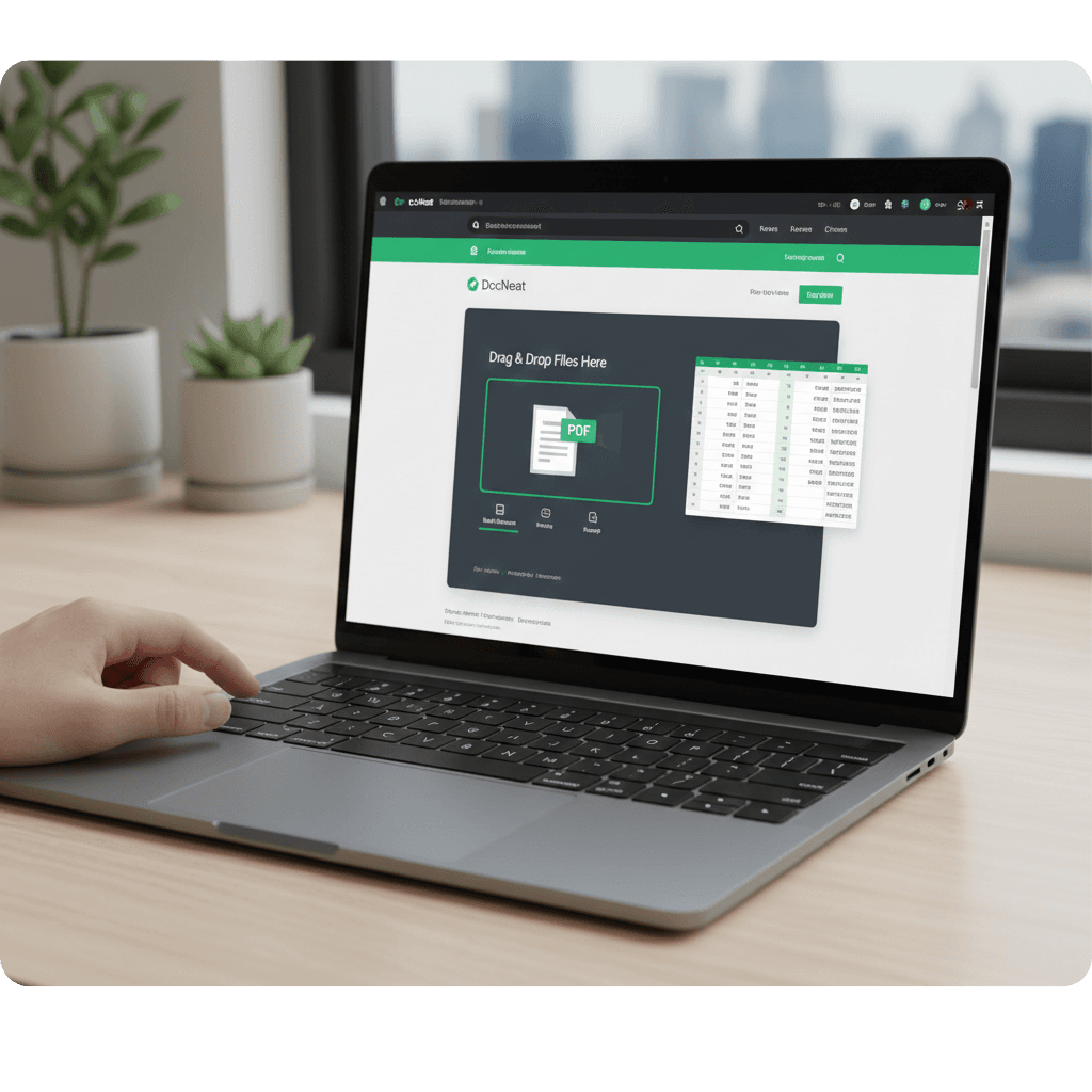 Professional transformation of bank statement data into a clean Excel spreadsheet